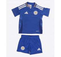 Leicester City Koszulka Podstawowa dzieci 2024-25 Krótki Rękaw (+ krótkie spodenki)